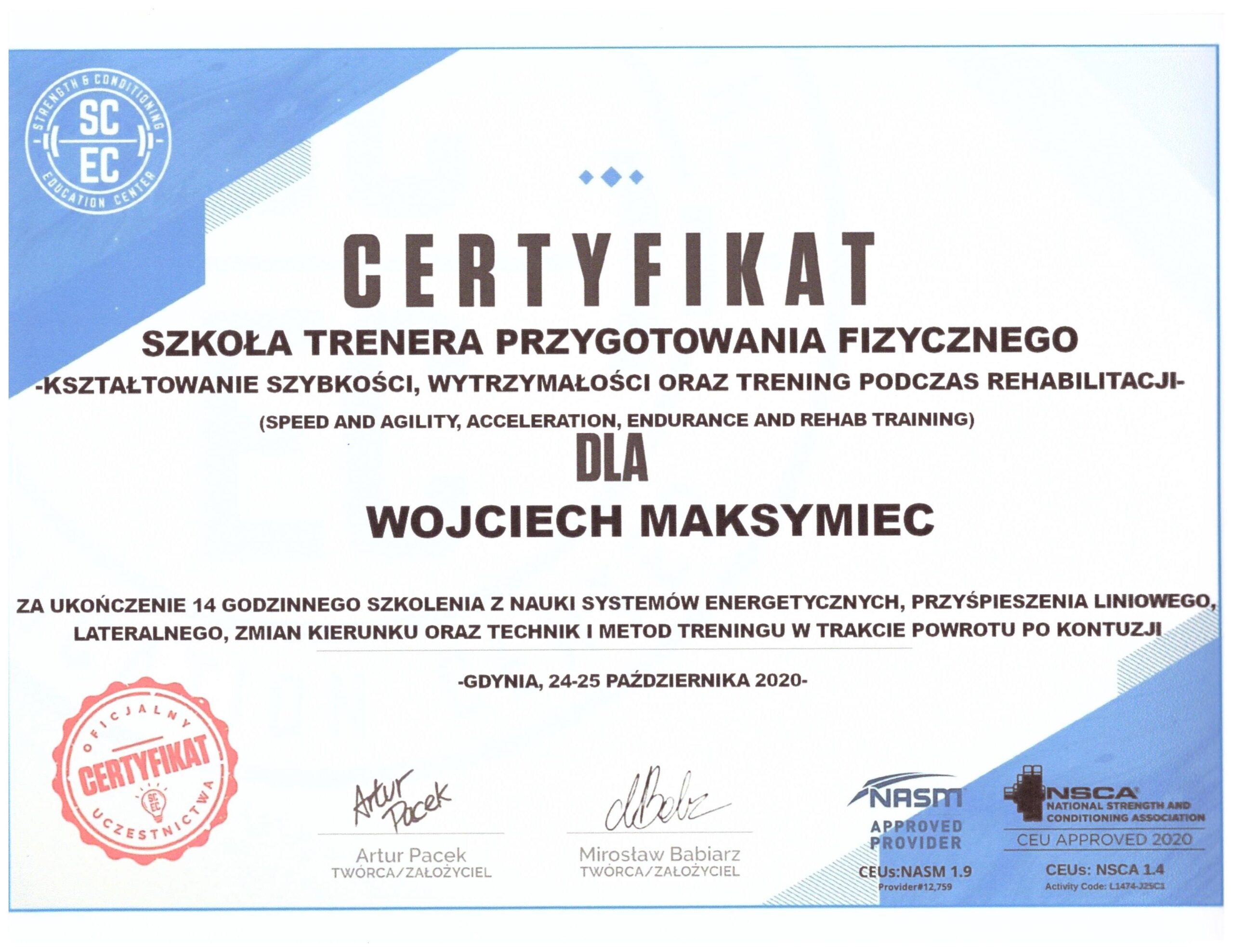 Trening motoryczny w Łodzi